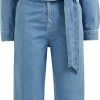 Beste Verkoop 🔔 WE Fashion Dames Denim Jumpsuit Met Ceintuur 💯 -Dameskleding Verkoopwinkel 295x840