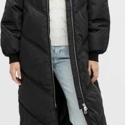 Beste deal 👏 Pieces PCFELICITY LONG PUFFER JACKET Dames Jas Black - Maat XS 🤩 -Dameskleding Verkoopwinkel 317x840 1