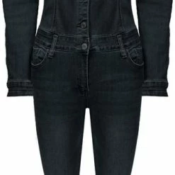 Promo 🛒 Dressqode Pofmouw Denim Jumpsuit Grey 🎁