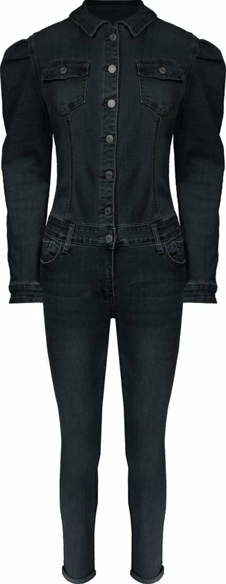 Promo π Dressqode Pofmouw Denim Jumpsuit Grey π 3 Promo π Dressqode Pofmouw Denim Jumpsuit Grey π