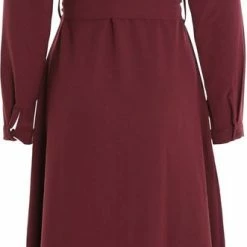 Aanbiedingen 💯 Cassis Lange, Effen Hemdjurk 🤩 -Dameskleding Verkoopwinkel 331x840 2