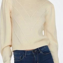 Uitgang ✨ JDY JDYCIKKA L/S PUFF PULLOVER KNT Dames Trui - Maat S 🌟