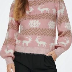Beste Pirce 😀 ONLY ONLXMAS FAIRISLE L/S PULLOVER KNT Dames Trui - Maat S 😍