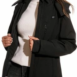 Beste Pirce ✨ Sailwind Verwarmde Jas / Soft Shell / Dames / Zwart Incl. Powerbank ❤️ -Dameskleding Verkoopwinkel 407x840 1