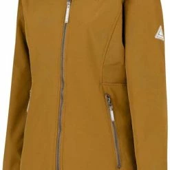 Korting 😀 BJØRNSON Signe Softshell Winterjas Parka Dames - Teddy - Maat 42 - Tapenade 🎁 -Dameskleding Verkoopwinkel 413x840 2