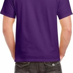 Gloednieuw 🥰 Gildan Paars Katoenen 👕 Shirt Voor Volwassenen S (36/48) 🧨 -Dameskleding Verkoopwinkel 436x840