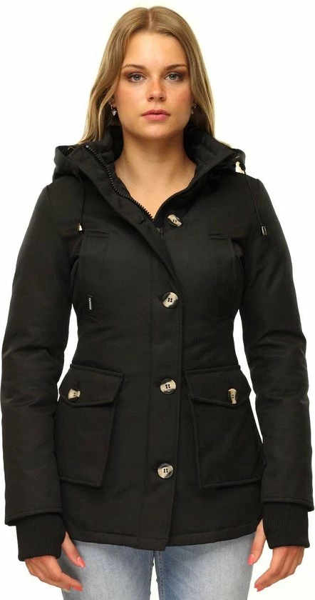 Hete verkoop โ Versano Marry Parka Dames Winterjas S - Zwart ๐ 3 Hete verkoop โ Versano Marry Parka Dames Winterjas S - Zwart ๐