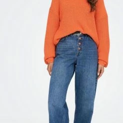 Beste Pirce ✔️ Only Trui Onlbella Life Ls O-neck Cc Knt 15279771 Flame Dames Maat - M 🔥 -Dameskleding Verkoopwinkel 449x840 5