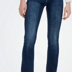 Flash-uitverkoop ๐ Only ๐ Jeans Onlblush Mid Flared Dnm Tai021 Noos 15264050 Dark Blue Denim Dames Maat - W30 X L30 ๐