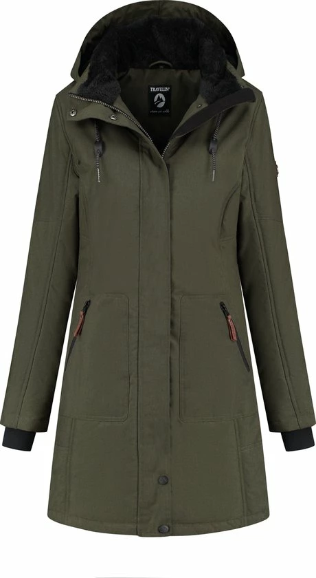 Promo ๐ฅ Travelin' Jack Ylva Damesjas Gevoerde Parka - Teddy Voering - Winddicht - Groen - Maat 44 ๐คฉ 3 Promo ๐ฅ Travelin' Jack Ylva Damesjas Gevoerde Parka - Teddy Voering - Winddicht - Groen - Maat 44 ๐คฉ