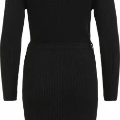Flash-uitverkoop ❤️ VILA VIRIL WRAP L/S KNIT 👗 DRESS - NOOS Dames Jurk - Maat S 🔔 -Dameskleding Verkoopwinkel 465x840 4