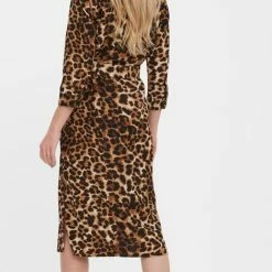Beste deal 🛒 Vero Moda Jurk Vmhennas 3/4 Calf 👕 Shirt 👗 Dress Vip 10280515 Black/animal Dames Maat - M 🔥 -Dameskleding Verkoopwinkel 470x840 5