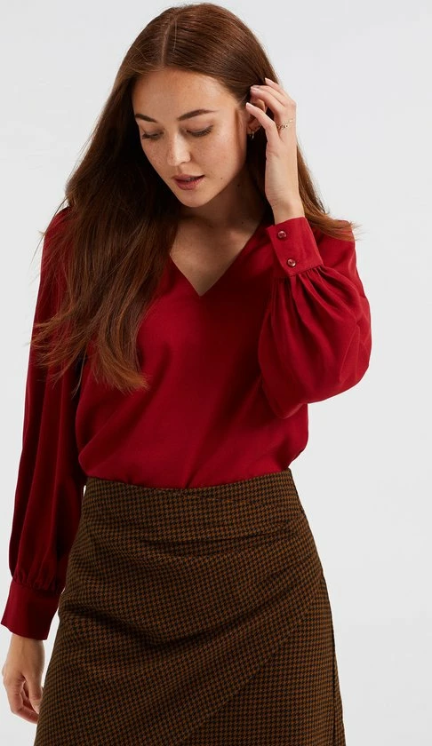 Flash-uitverkoop π WE Fashion Dames Blouse Met V-hals βοΈ 6 Flash-uitverkoop π WE Fashion Dames Blouse Met V-hals βοΈ - Afbeelding 4