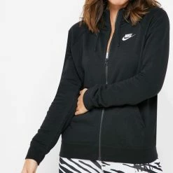 Nieuw 🛒 Nike Sportswear Essential Hoodie Full Zip Flock Vest Dames - Maat S 🎉 -Dameskleding Verkoopwinkel 491x840 6
