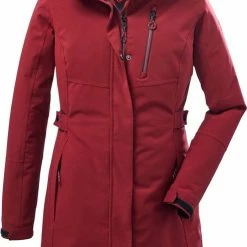 Flash-uitverkoop ๐ Killtec Dames Winter Parka 37726/KOW 165 Wijnrood Functioneel - Maat 50 ๐