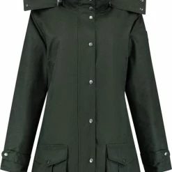 Beste deal 🧨 MGO Leisure Wear Kate Wax Parka Outdoorjas Dames - Maat XL 🎉