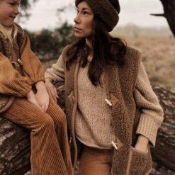 Goedkoopste 💯 Alwero Dames Gilet "Alpen Adult 100% Wol" Bark - Maat XL 🔔 -Dameskleding Verkoopwinkel 511x840 6