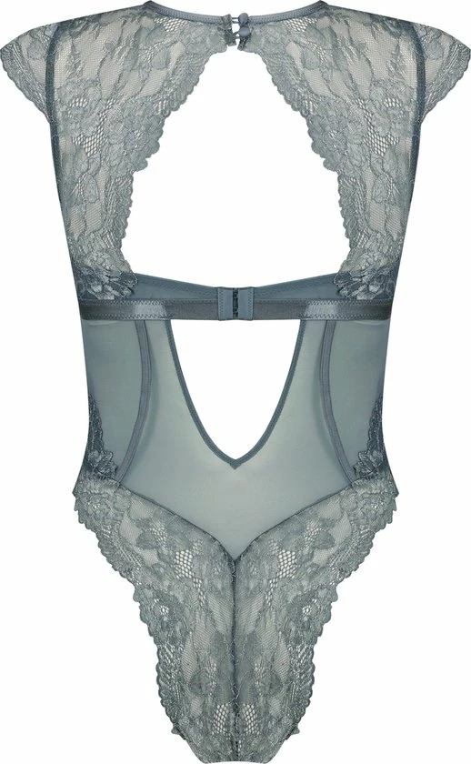 Aanbiedingen 🛒 Hunkemöller Dames Lingerie Body Ariana - Grijs - Maat L 🔔 6 Aanbiedingen 🛒 Hunkemöller Dames Lingerie Body Ariana - Grijs - Maat L 🔔 - Afbeelding 4