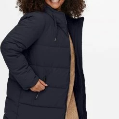 Promo 🔥 Only Carmakoma Cardolly Jas Donkerblauw Maat M 46/48 👏 -Dameskleding Verkoopwinkel 527x840 5