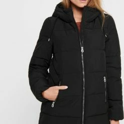 Korting 🔔 ONLY Onldolly Long Puffer 🧥 Coat Cc Otw Black 🔔 -Dameskleding Verkoopwinkel 528x840