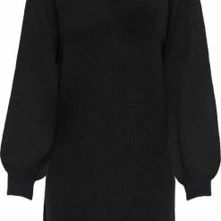 Promo 🥰 JACQUELINE DE YONG JDYRUE L/S HIGH NECK 👗 DRESS KNT Dames Jurk - Maat L 🔔