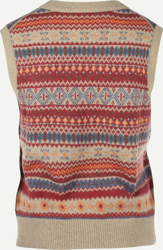 Korting ๐ฅฐ Steppin' Out Herfst/Winter 2022 Trui Lady Fair Isle Spencer Vrouwen - Regular Fit - Wol - Beige (XL) ๐ 4 Korting ๐ฅฐ Steppin' Out Herfst/Winter 2022 Trui Lady Fair Isle Spencer Vrouwen - Regular Fit - Wol - Beige (XL) ๐ - Afbeelding 2