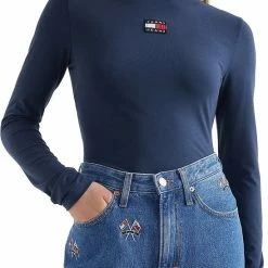 Hete verkoop 🤩 Tommy Hilfiger Slim Badge Trui Vrouwen - Maat M 🎉