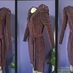 Korting ⌛ Merkloos Jurk Paars Glitter ⭐ -Dameskleding Verkoopwinkel 550x340