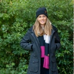 Beste Pirce 👍 MGO Leisure Wear MGO Jools Parka - Gewatteerrde Damesjas Met Teddy Voering - Zwart - Maat M 😀 -Dameskleding Verkoopwinkel 550x366 10