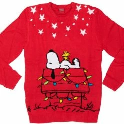 Gloednieuw 😉 Original Snoopy 🔔 Christmas X-MAS Kersttrui - Unisex Rood S 😍
