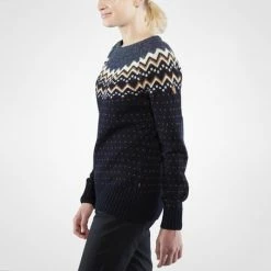 Promo ✔️ Fjallraven Övik Knit Sweater W Dames Outdoortrui - Maat L ✨ -Dameskleding Verkoopwinkel 550x454