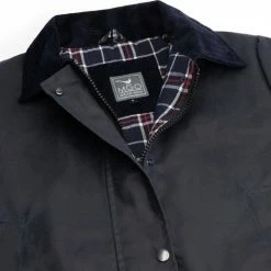 Nieuw 😀 MGO Leisure Wear MGO Waxjas Leeds Dames - 100% Gewaxt Katoen - Winddicht En Waterdicht - Blauw - Maat L ⭐ -Dameskleding Verkoopwinkel 550x514