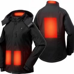 Beste Pirce ✨ Sailwind Verwarmde Jas / Soft Shell / Dames / Zwart Incl. Powerbank ❤️ -Dameskleding Verkoopwinkel 550x521