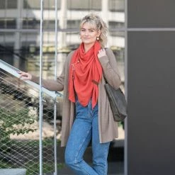 Begroting 🎁 Knit Factory June Gebreid Dames Vest - Zomervest - New Camel - 40/42 😍 -Dameskleding Verkoopwinkel 550x550 111