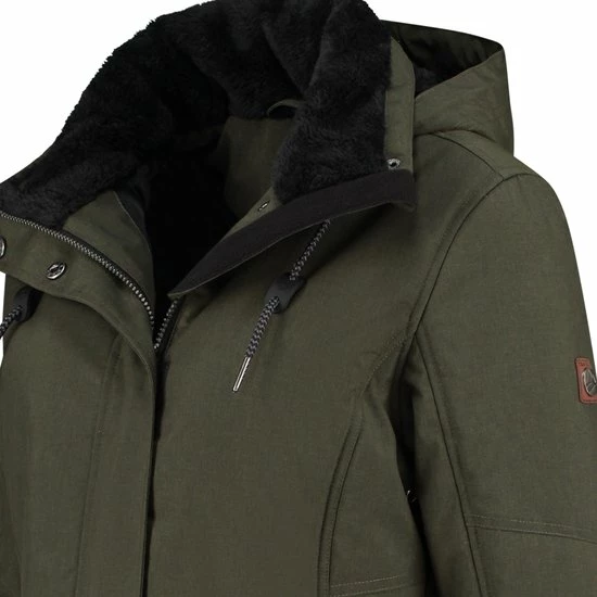 Promo ๐ฅ Travelin' Jack Ylva Damesjas Gevoerde Parka - Teddy Voering - Winddicht - Groen - Maat 44 ๐คฉ 6 Promo ๐ฅ Travelin' Jack Ylva Damesjas Gevoerde Parka - Teddy Voering - Winddicht - Groen - Maat 44 ๐คฉ - Afbeelding 4