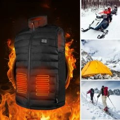 Coupon ⌛ Merkloos Warmstorm Verwarmde Bodywarmer - Vest Met USB Verwarming - Elektrische Kleding - Wasbaar Thermo Vest Met Powerbank - Heated Vest 🧨 -Dameskleding Verkoopwinkel 550x550 16