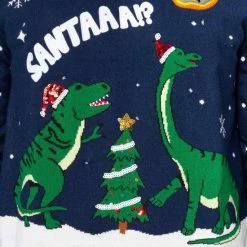 Flash-uitverkoop 👍 SillySanta Kersttrui -3XL- Dinosaurs Met LED-lichtjes Multicolours 💯 -Dameskleding Verkoopwinkel 550x550 78