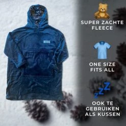 Nieuw โจ Merkloos Hoodie Deken - Snuggie - Snuddie - Snuggle - Fleecedeken Met Mouwen - Deken Met Mouwen - Volwassenen - One Size Fits All ๐งจ