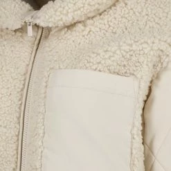 Begroting 🛒 TwoDay Dames Jas Met Teddy Detail - Beige - Maat L 😍 -Dameskleding Verkoopwinkel 550x550 90