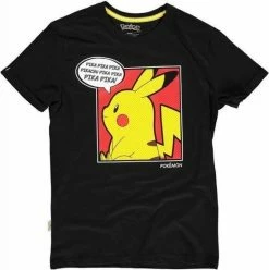 Hete verkoop ✔️ Pokémon Pikachu Pop-Art Comic T-Shirt - Officiële Merchandise 🎁 -Dameskleding Verkoopwinkel 550x552 1