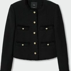 Groothandel ✔️ Mango Blazer Tweed Jasje Met Zakken 47050162 99 Dames Maat - S 👏 -Dameskleding Verkoopwinkel 550x594 1