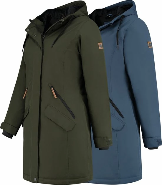 Beste deal ✔️ Travelin' Jack Freia Waterdichte Damesjas - Parka Blauw - Maat 46 ⌛ 7 Beste deal ✔️ Travelin' Jack Freia Waterdichte Damesjas - Parka Blauw - Maat 46 ⌛ - Afbeelding 5