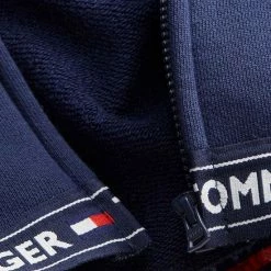 Gloednieuw 🤩 Tommy Hilfiger Dames Authentic Hoodie - Sweatvest Met Capuchon - Middeldik - Donkerblauw - Maat: L 🔔 -Dameskleding Verkoopwinkel 550x635