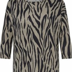 Flash-uitverkoop 🧨 ONLY CARMAKOMA CARALBA 3/4 TOP Dames Tshirt - Maat M46/48 💯