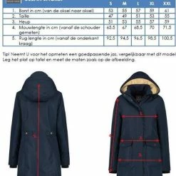 Promo 👏 MGO Leisure Wear MGO Suzan Dames Winterjas - Waterdicht En Winddicht - Parka Met Teddy Voering - Blauw - Maat XXL ⌛ -Dameskleding Verkoopwinkel 550x652 1