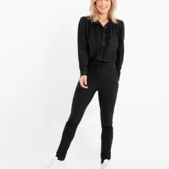 Coupon 🎉 Zwarte Broek/Pantalon Van Je M'appelle - Dames - Travelstof - Maat M - 9 Maten Beschikbaar ✨ -Dameskleding Verkoopwinkel 550x654 7