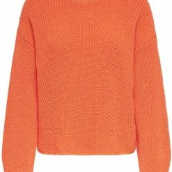 Beste Pirce ✔️ Only Trui Onlbella Life Ls O-neck Cc Knt 15279771 Flame Dames Maat - M 🔥