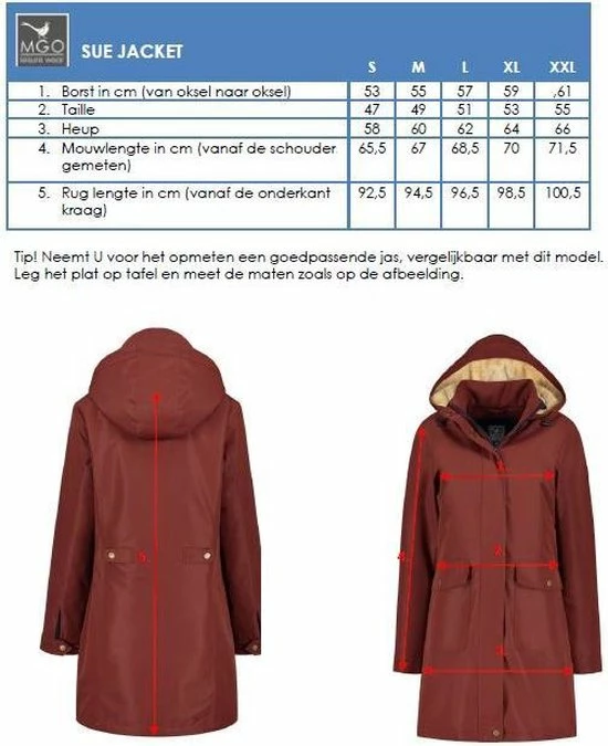 Top 10 ๐ฅฐ MGO Leisure Wear MGO Sue Wijn Rood - Dames Winterjas - Waterdicht En Winddicht - Teddy Voering - Regenjas Maat XXL ๐งจ 7 Top 10 ๐ฅฐ MGO Leisure Wear MGO Sue Wijn Rood - Dames Winterjas - Waterdicht En Winddicht - Teddy Voering - Regenjas Maat XXL ๐งจ - Afbeelding 5