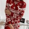 Flash-uitverkoop 🔥 Merkloos Halflange Gebreide Kersttrui - Dames Trui - Warme Trui - 🎁 Christmas Sweater - Rood - Maat : L 🔥 1 Flash-uitverkoop 🔥 Merkloos Halflange Gebreide Kersttrui - Dames Trui - Warme Trui - 🎁 Christmas Sweater - Rood - Maat : L 🔥 -Dameskleding Verkoopwinkel 550x678