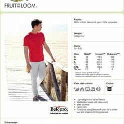 Goedkoop 😀 Fruit Of The Loom Joggingbroek (met Rechte Pijp) Grijs Maat XXL 🎉 -Dameskleding Verkoopwinkel 550x680 2